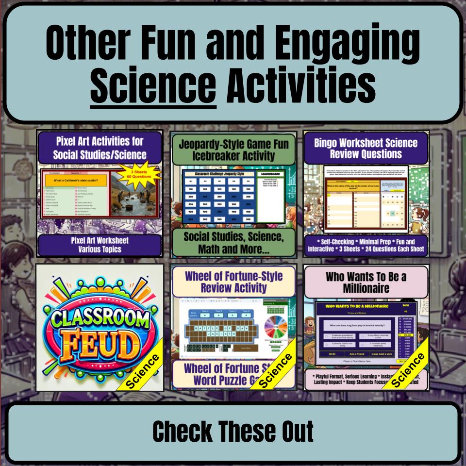 Speed, Velocity And Acceleration Science Review Family Feud Style Game CF0055