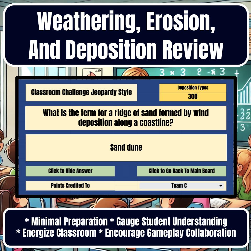 Weathering, Erosion, And Deposition Jeopardy Science Review I0056