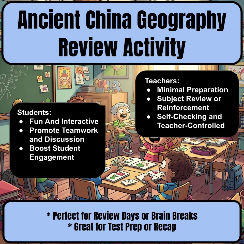 Ancient China Geography Family Feud Game Social Studies Review Activity CF0056