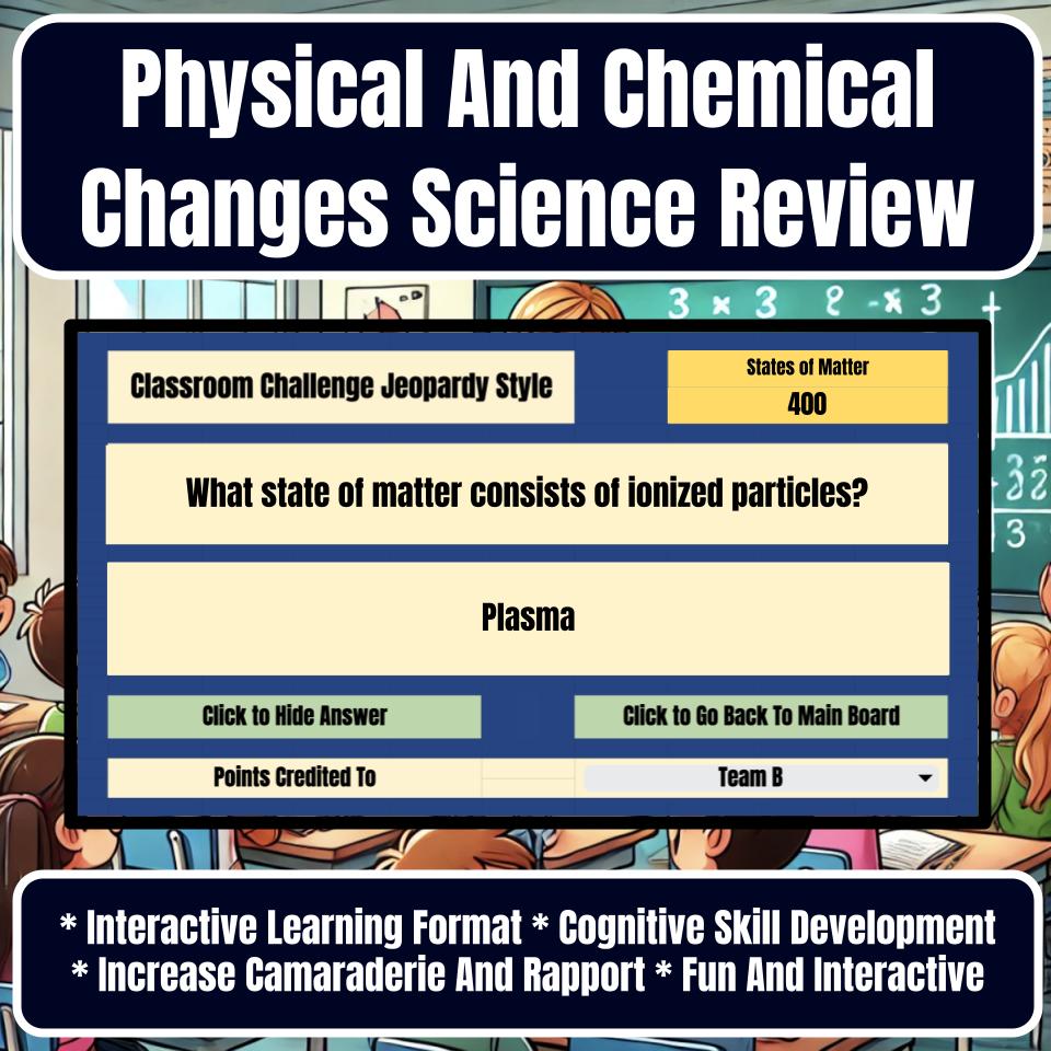Physical And Chemical Changes Jeopardy Science Review I0057