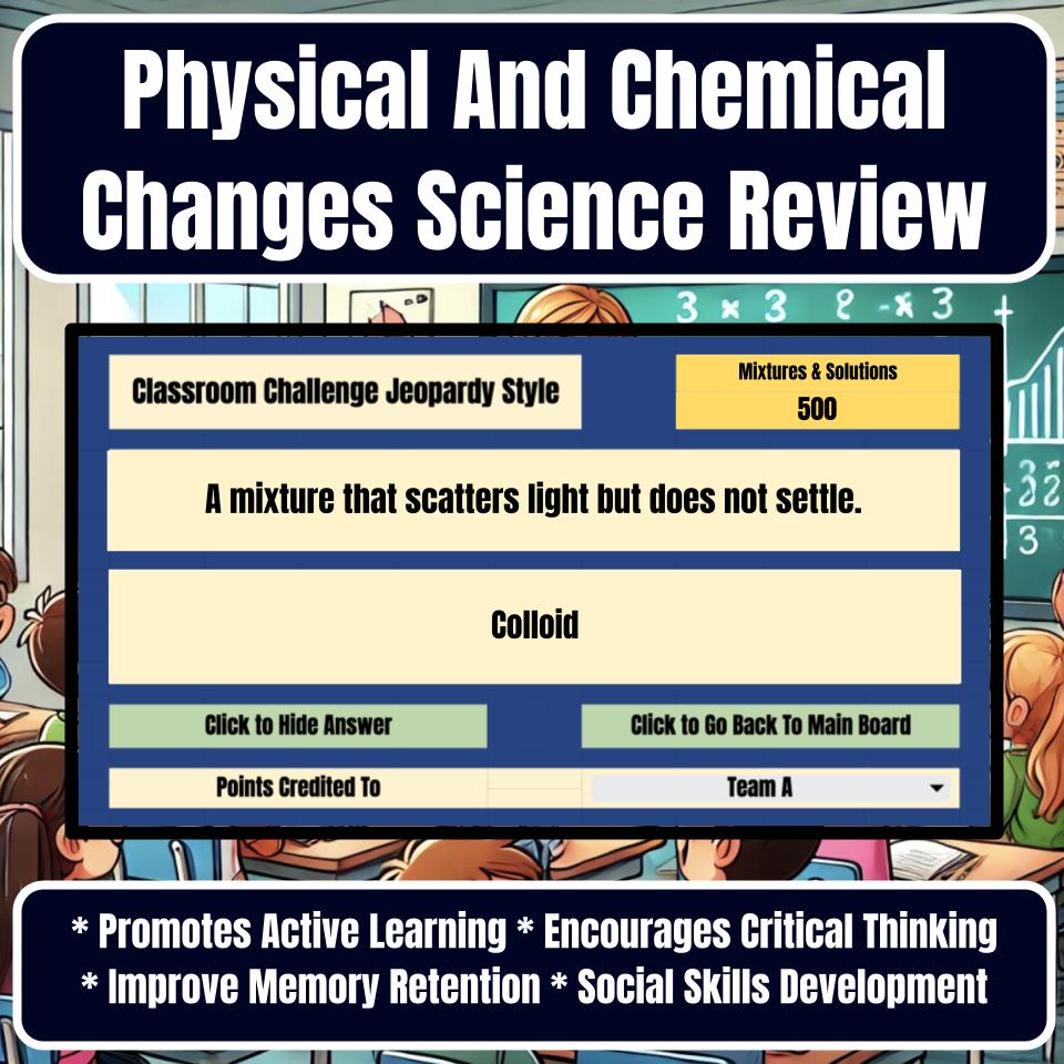 Physical And Chemical Changes Jeopardy Science Review I0057