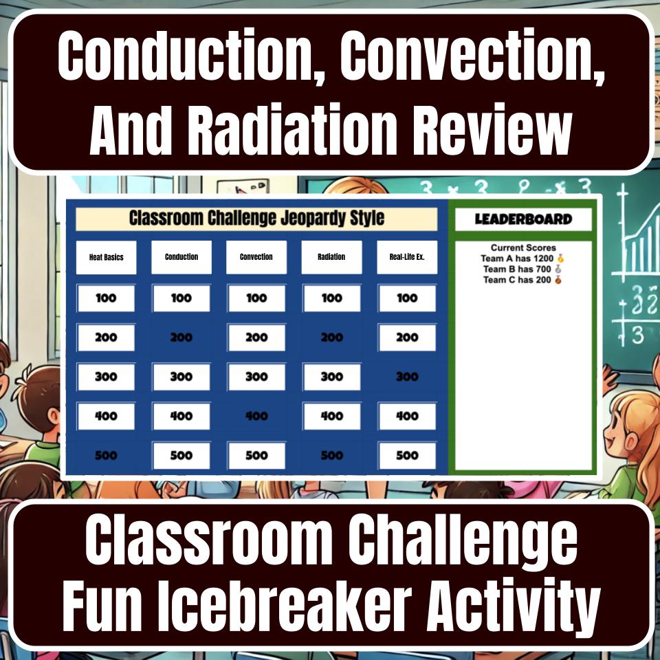 Conduction, Convection, And Radiation Jeopardy Science Review I0058