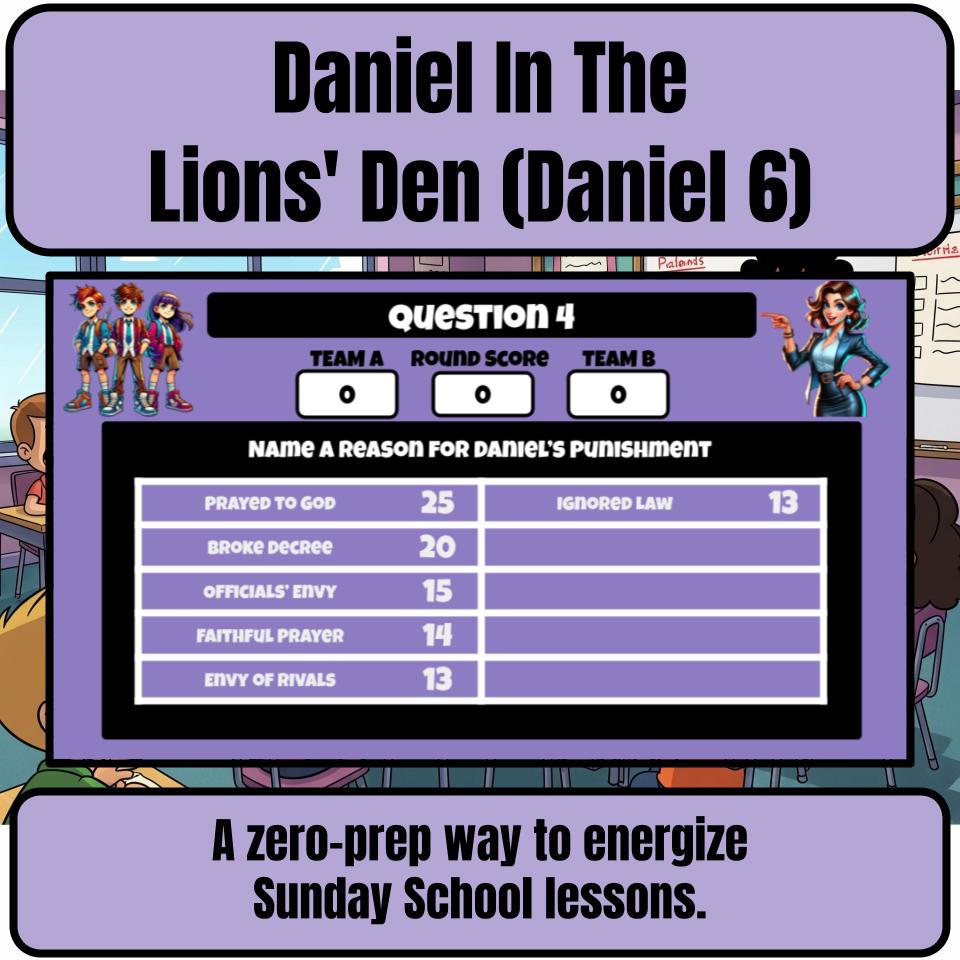 Daniel In The Lions’ Den (Daniel 6) Feud Review BF0058