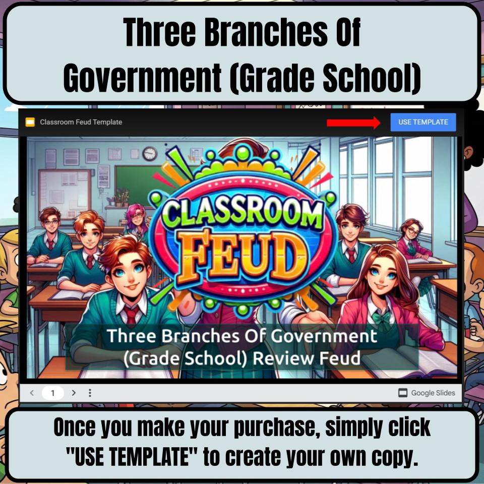 Three Branches Of Government (Grade School) Review Feud CF0006