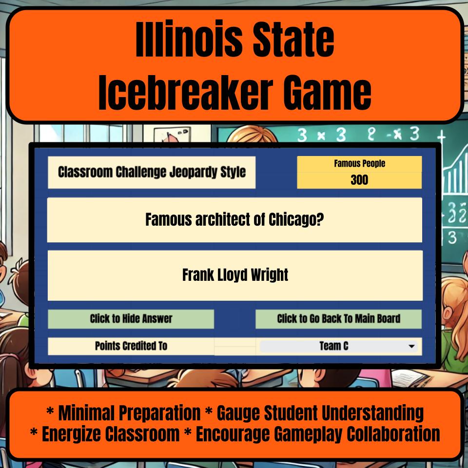 State of Illinois Jeopardy Game I0006