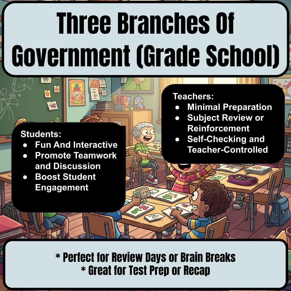 Three Branches Of Government (Grade School) Review Feud CF0006