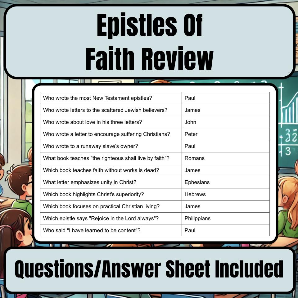Epistles Of Faith Jeopardy Bible B0006