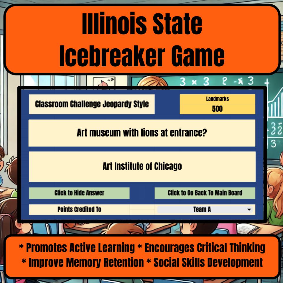 State of Illinois Jeopardy Game I0006