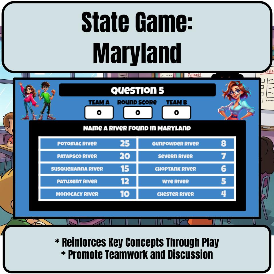 Maryland Social Studies Family Feud Review Game CF0006