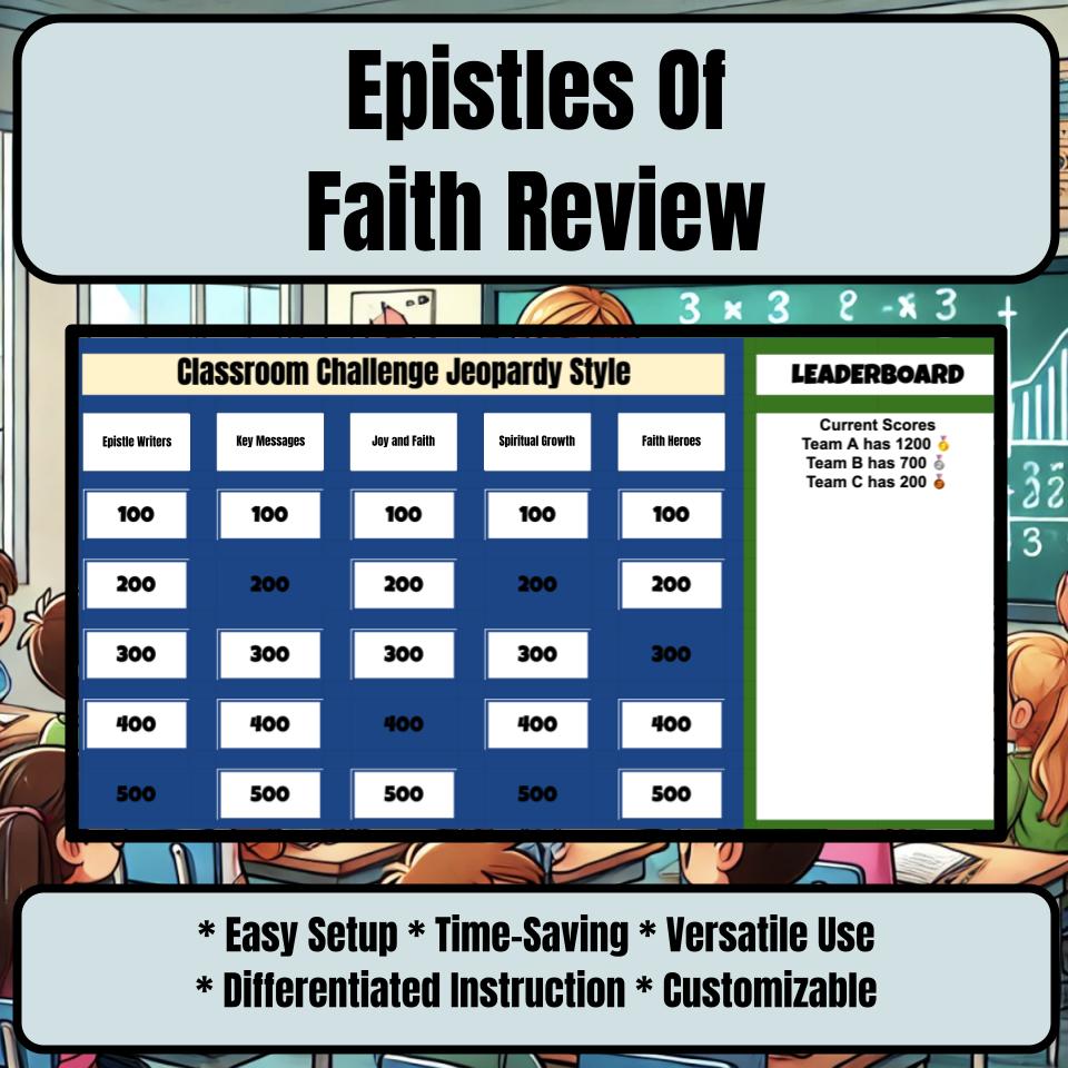 Epistles Of Faith Jeopardy Bible B0006