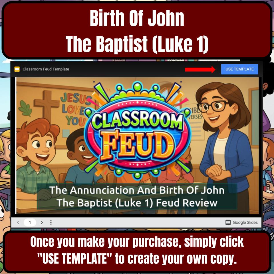 The Annunciation And Birth Of John The Baptist (Luke 1) Feud Review BF0060