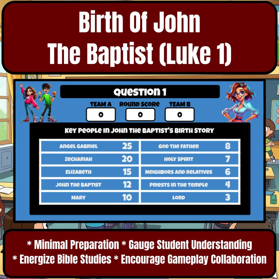 The Annunciation And Birth Of John The Baptist (Luke 1) Feud Review BF0060