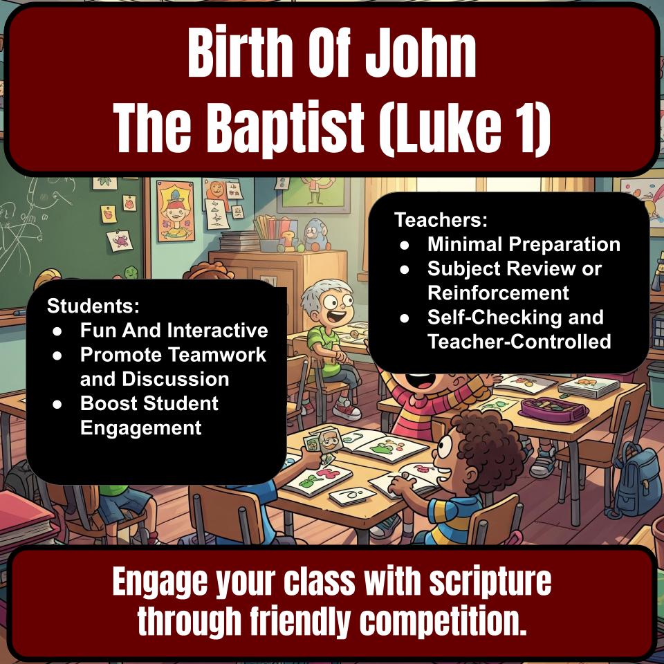 The Annunciation And Birth Of John The Baptist (Luke 1) Feud Review BF0060