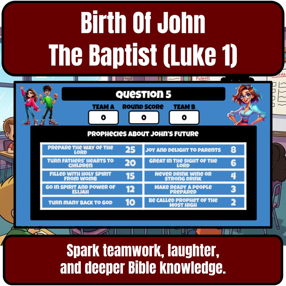 The Annunciation And Birth Of John The Baptist (Luke 1) Feud Review BF0060
