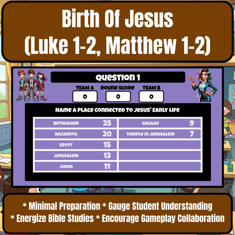 The Birth Of Jesus (Luke 1-2, Matthew 1-2) Feud Review BF0061