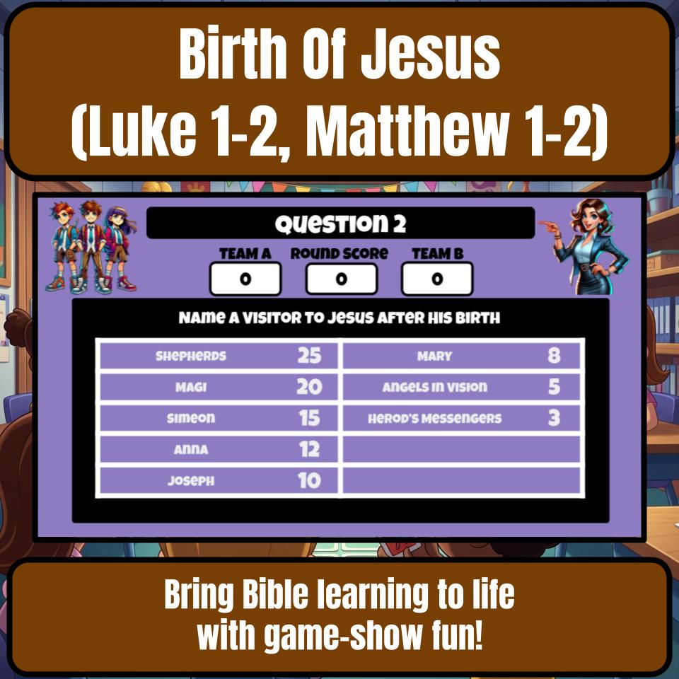 The Birth Of Jesus (Luke 1-2, Matthew 1-2) Feud Review BF0061