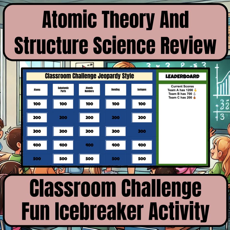 Atomic Theory And Structure Jeopardy Science Review I0062