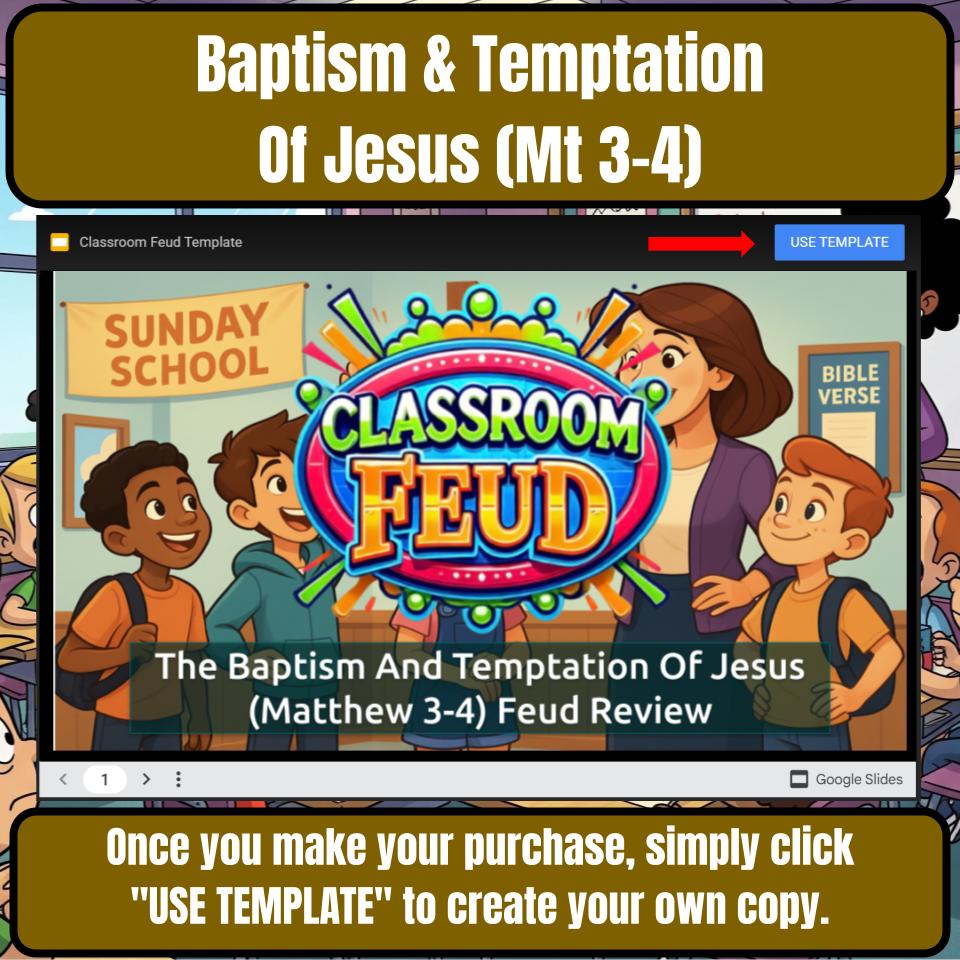 The Baptism And Temptation Of Jesus (Matthew 3-4) Feud Review BF0062