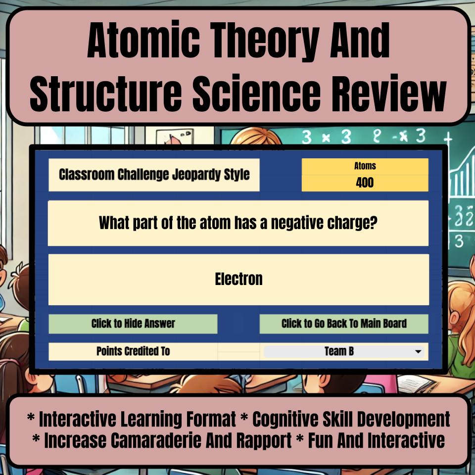 Atomic Theory And Structure Jeopardy Science Review I0062