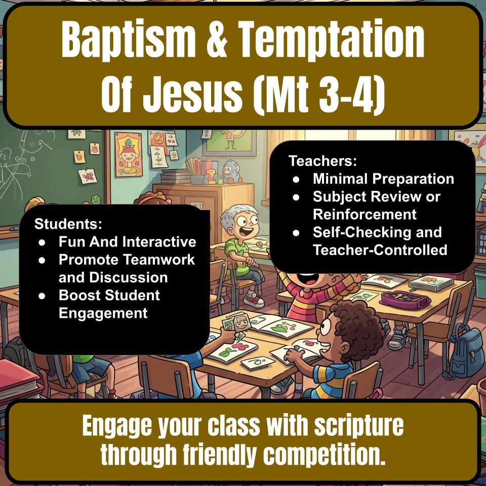 The Baptism And Temptation Of Jesus (Matthew 3-4) Feud Review BF0062