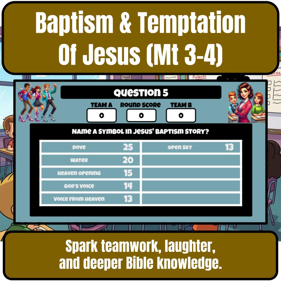 The Baptism And Temptation Of Jesus (Matthew 3-4) Feud Review BF0062