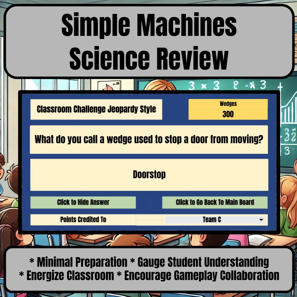 Simple Machines Jeopardy Science Review I0063