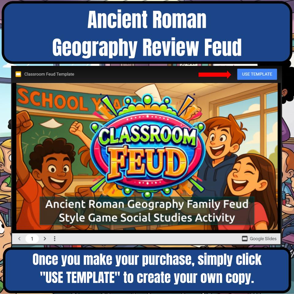Ancient Roman Geography Family Feud Style Game Social Studies Activity CF0065