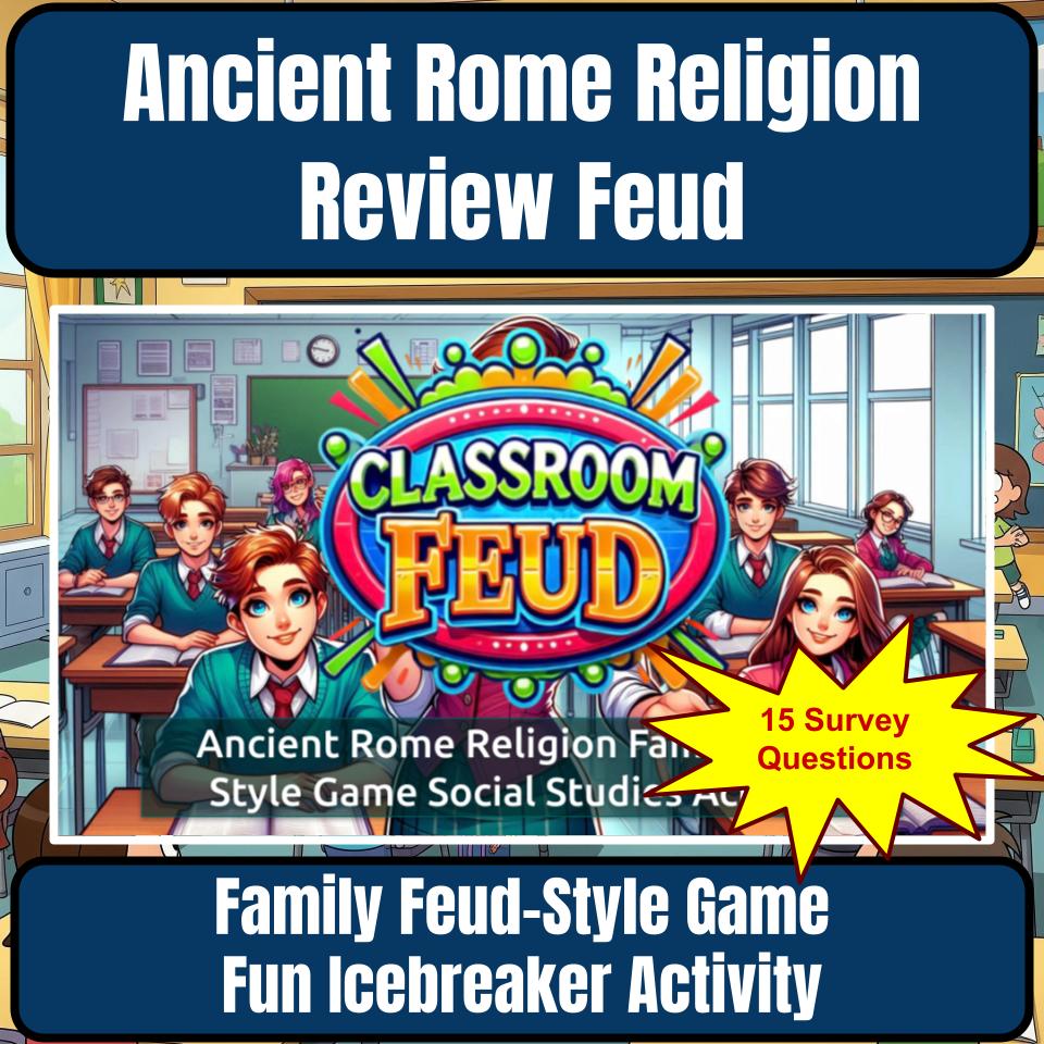 Ancient Rome Religion Family Feud Style Game Social Studies Activity CF0066