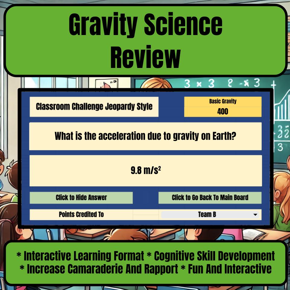 Gravity Jeopardy Science Review I0067