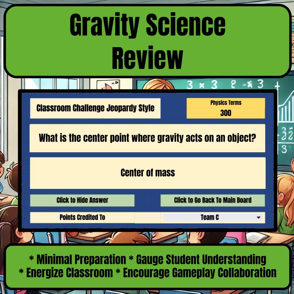 Gravity Jeopardy Science Review I0067