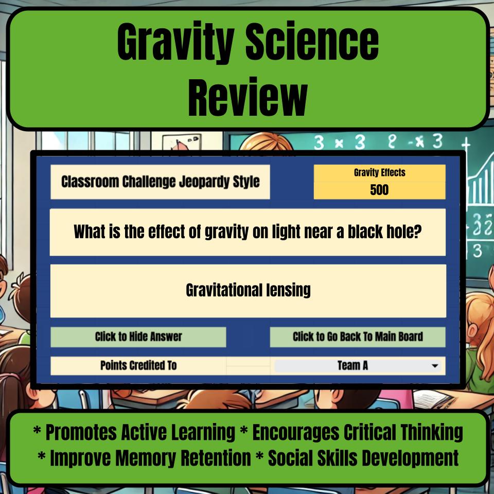 Gravity Jeopardy Science Review I0067