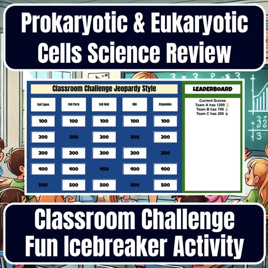 Prokaryotic & Eukaryotic Cells Jeopardy Science Review I0068
