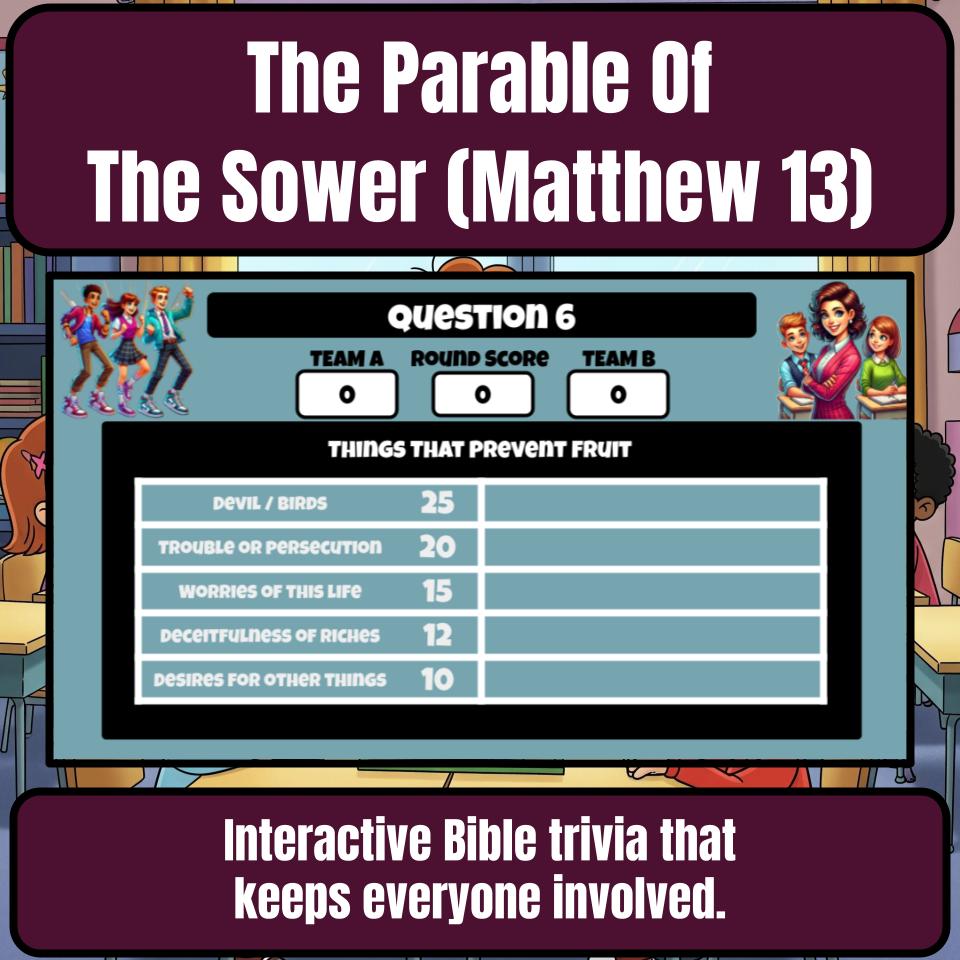 The Parable Of The Sower (Matthew 13) Feud Review BF0068