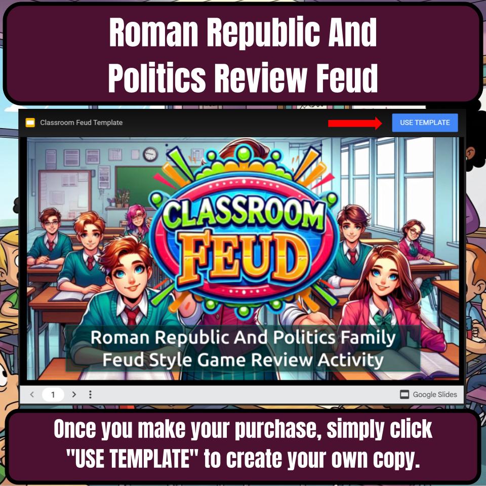 Roman Republic And Politics Family Feud Style Game - Review Activity CF0068
