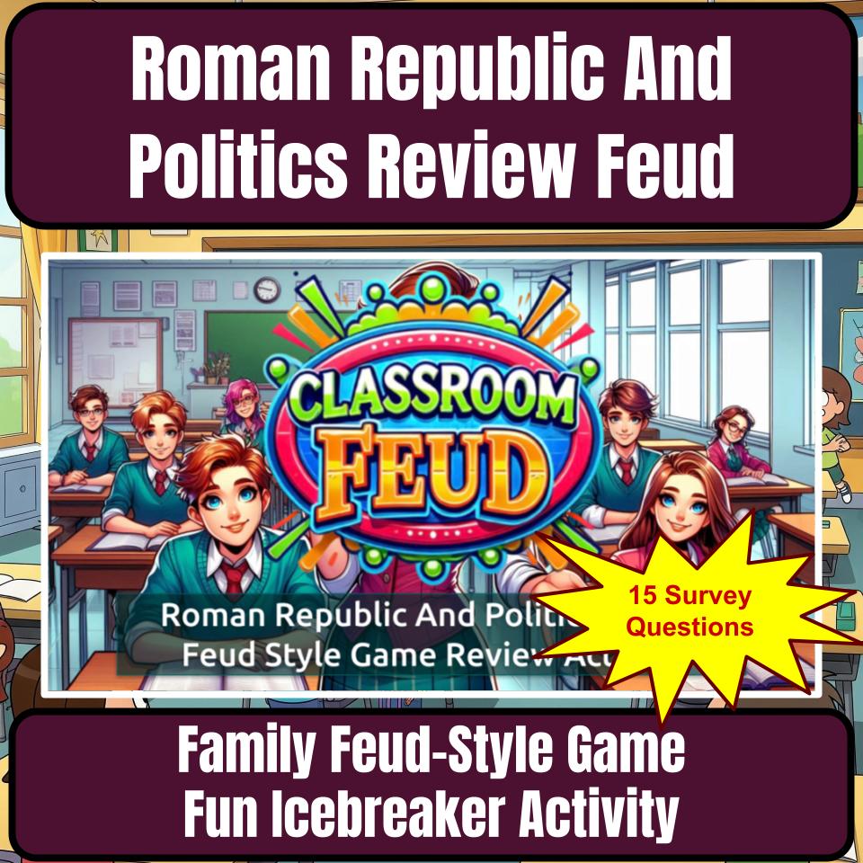 Roman Republic And Politics Family Feud Style Game - Review Activity CF0068