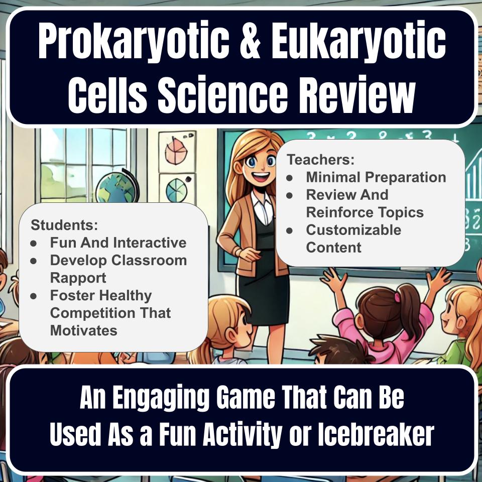 Prokaryotic & Eukaryotic Cells Jeopardy Science Review I0068