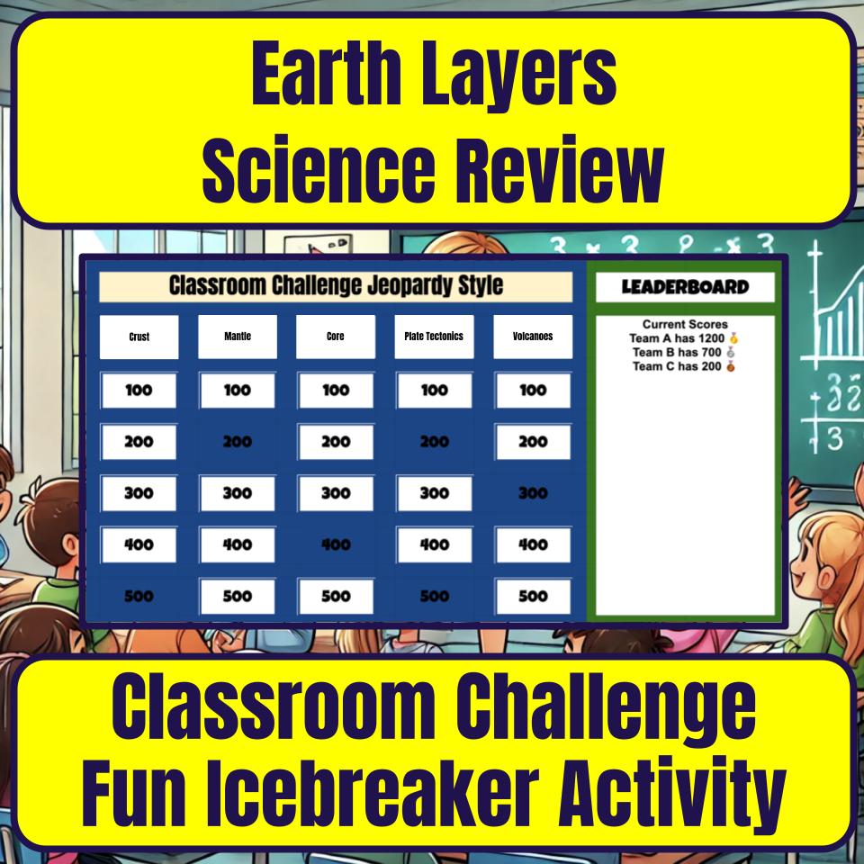 Earth Layers Jeopardy Science Review I0069