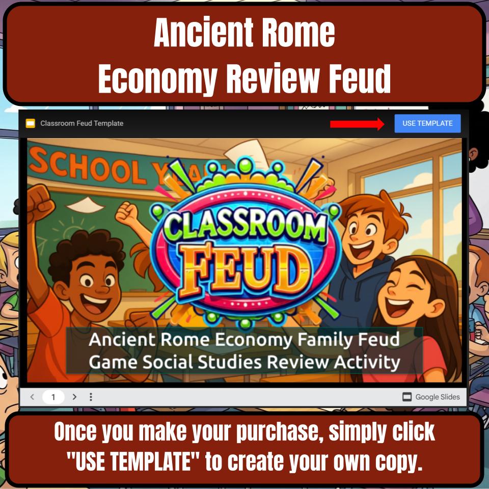 Ancient Rome Economy Family Feud Game Social Studies Review Activity CF0069