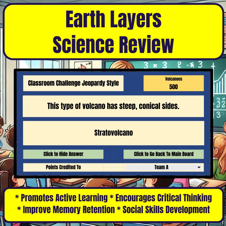 Earth Layers Jeopardy Science Review I0069
