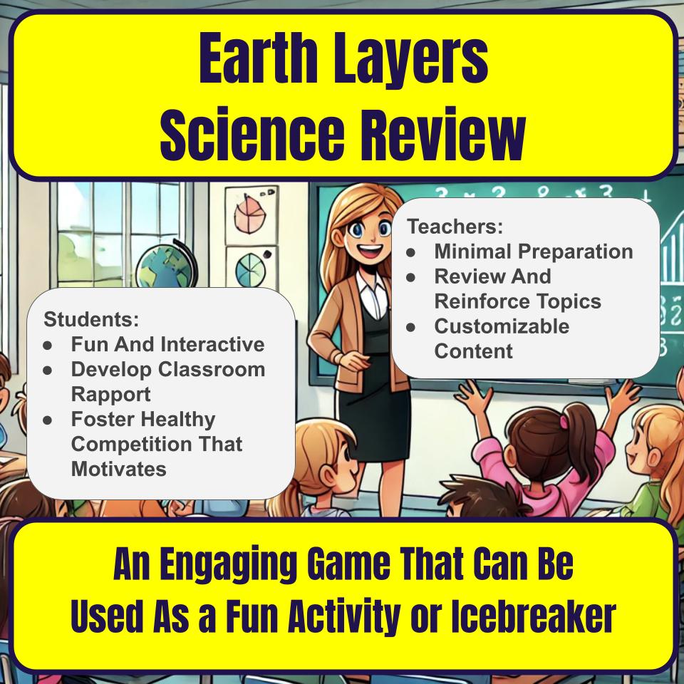 Earth Layers Jeopardy Science Review I0069