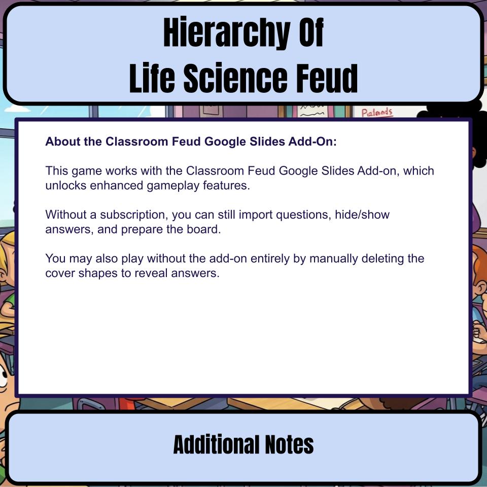 Hierarchy Of Life Science Feud Review CF0007