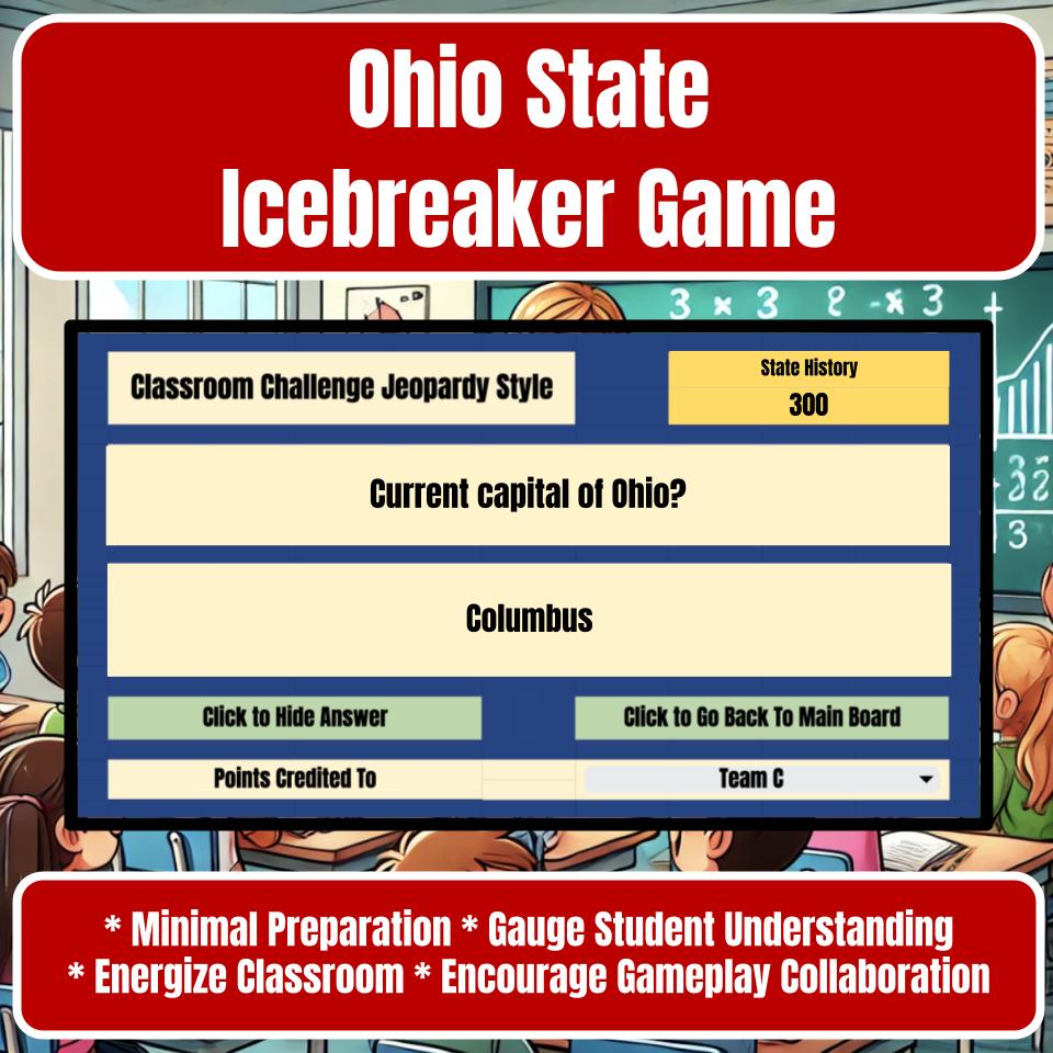 State of Ohio Jeopardy Game I0007