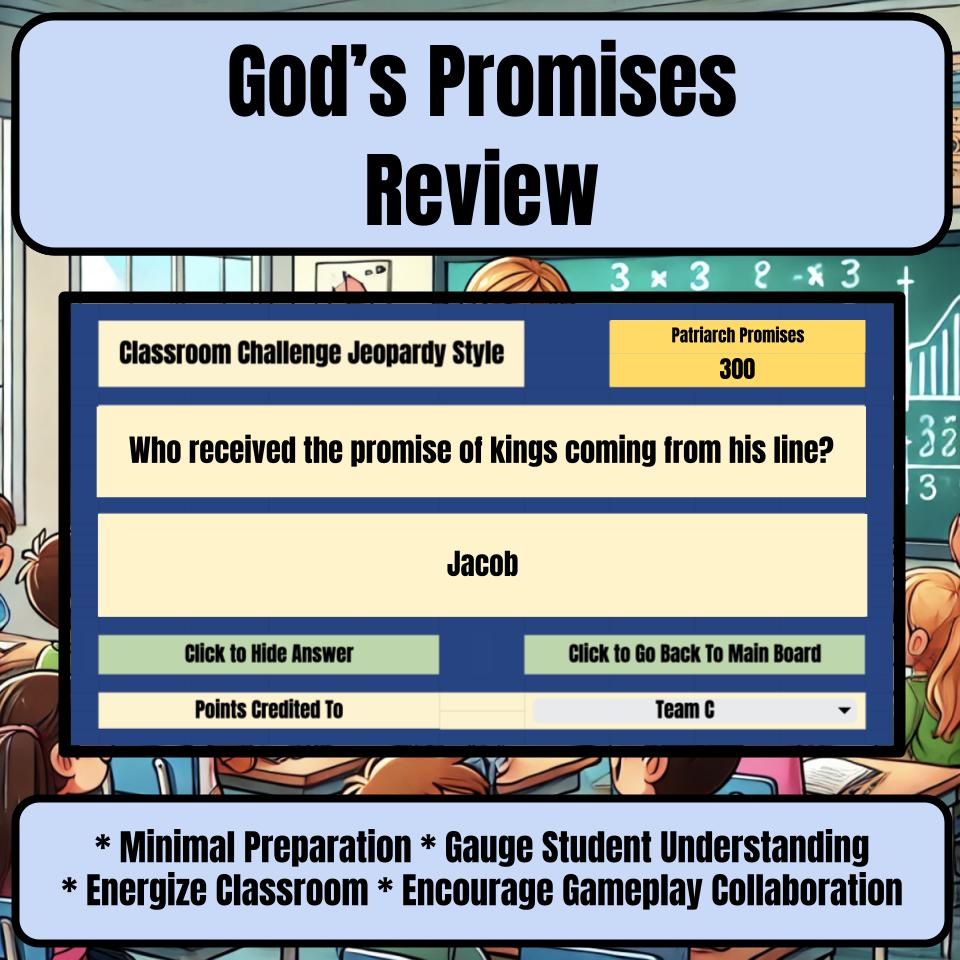 Gods Promises Jeopardy Bible B0007