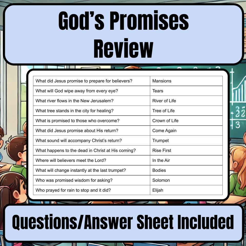 Gods Promises Jeopardy Bible B0007