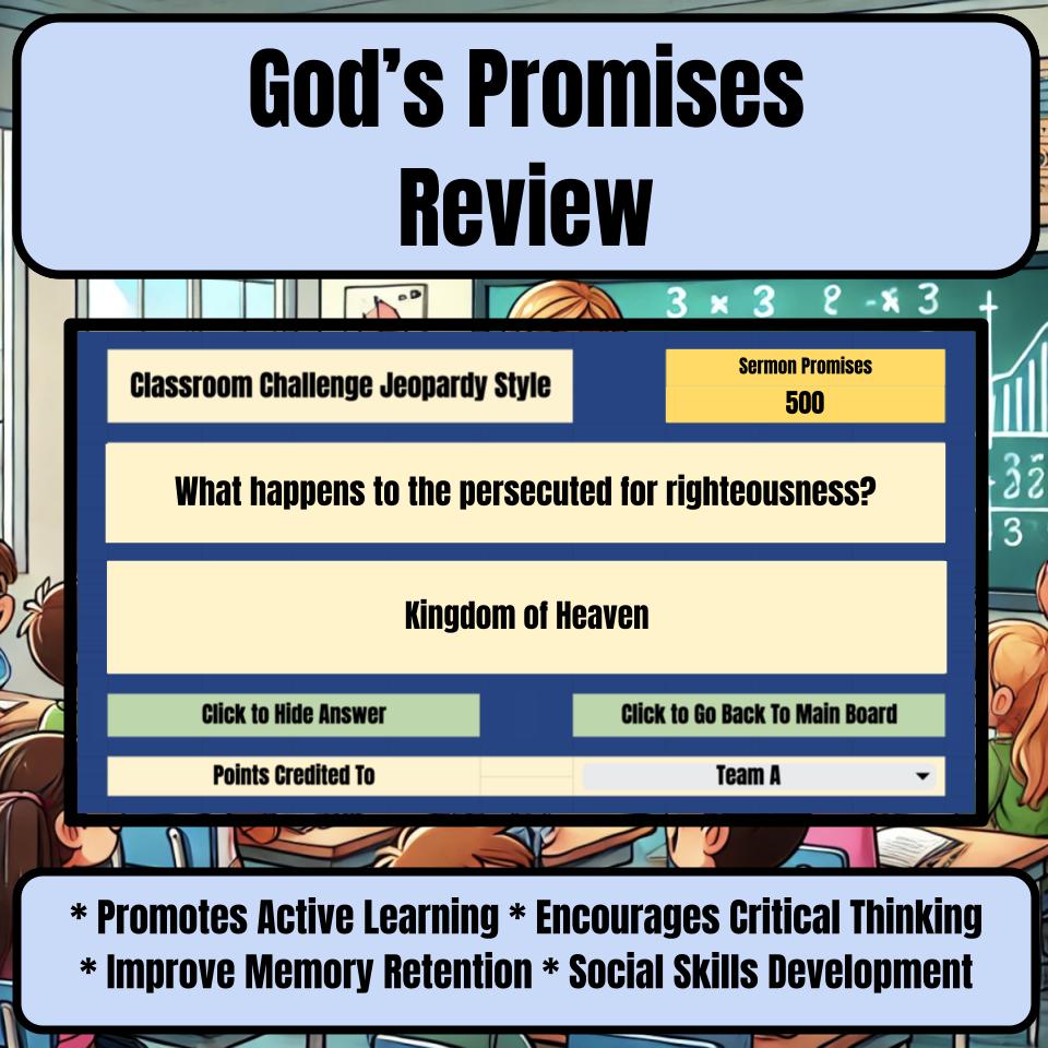 Gods Promises Jeopardy Bible B0007