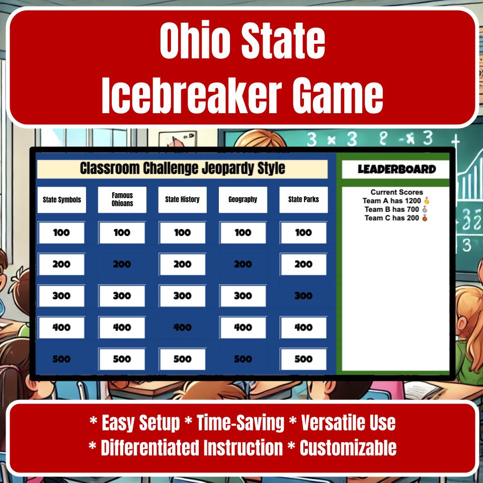 State of Ohio Jeopardy Game I0007