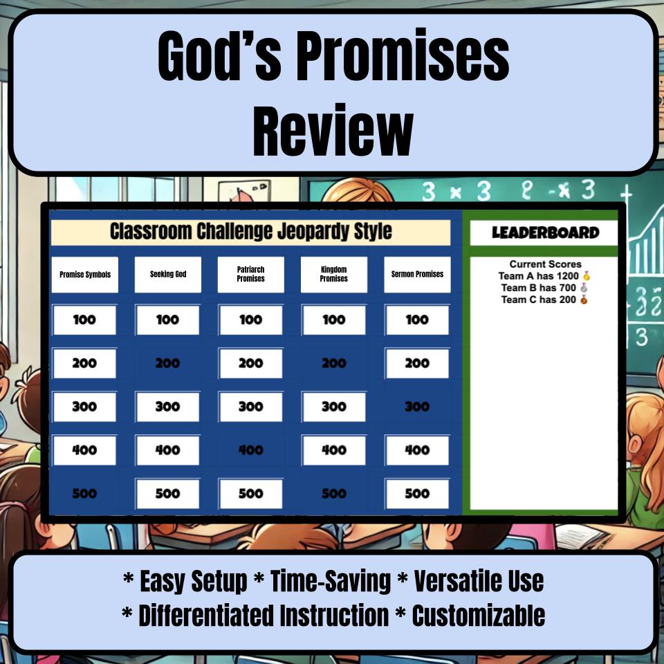 Gods Promises Jeopardy Bible B0007