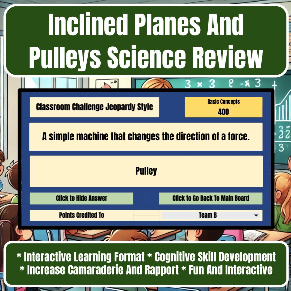 Inclined Planes And Pulleys Jeopardy Science Review I0070