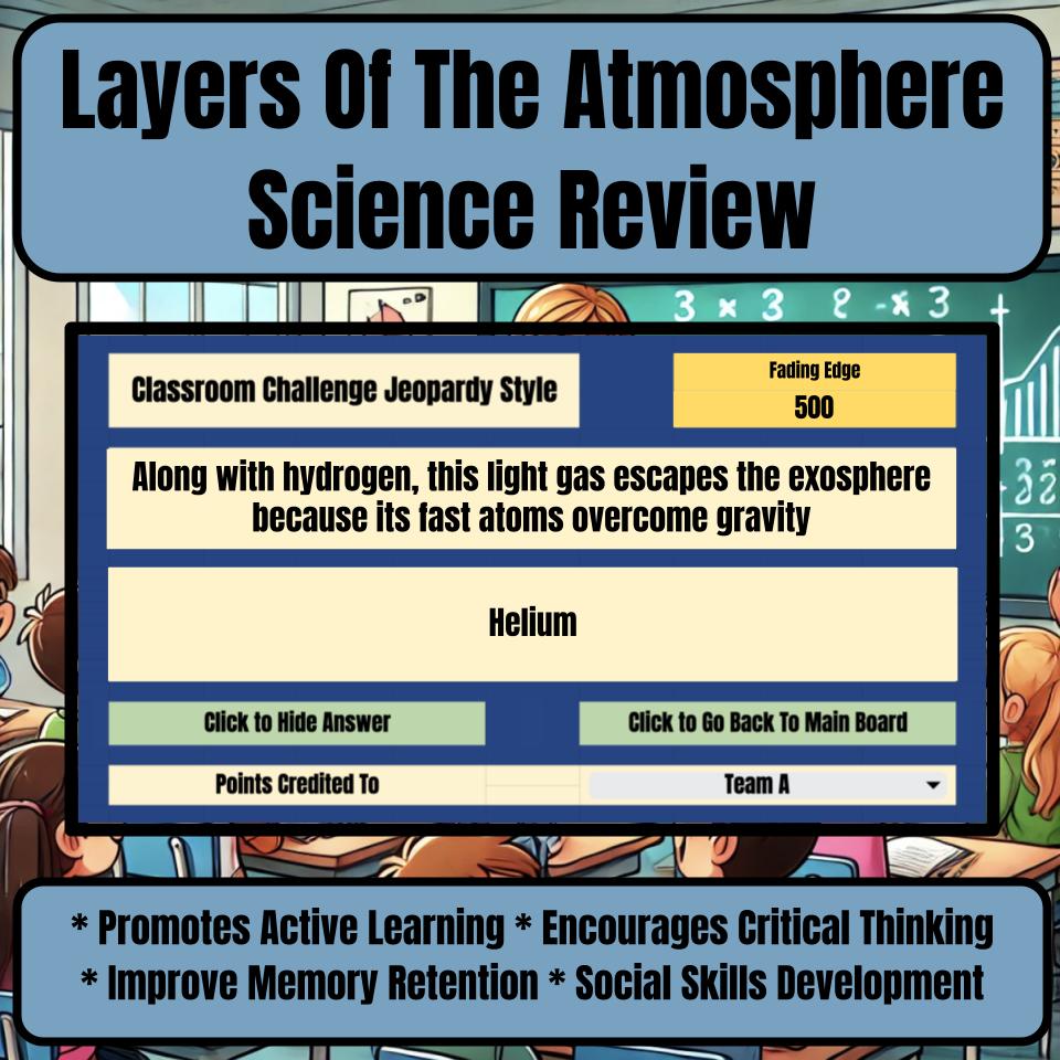 Layers Of The Atmosphere Jeopardy Science Review I0071