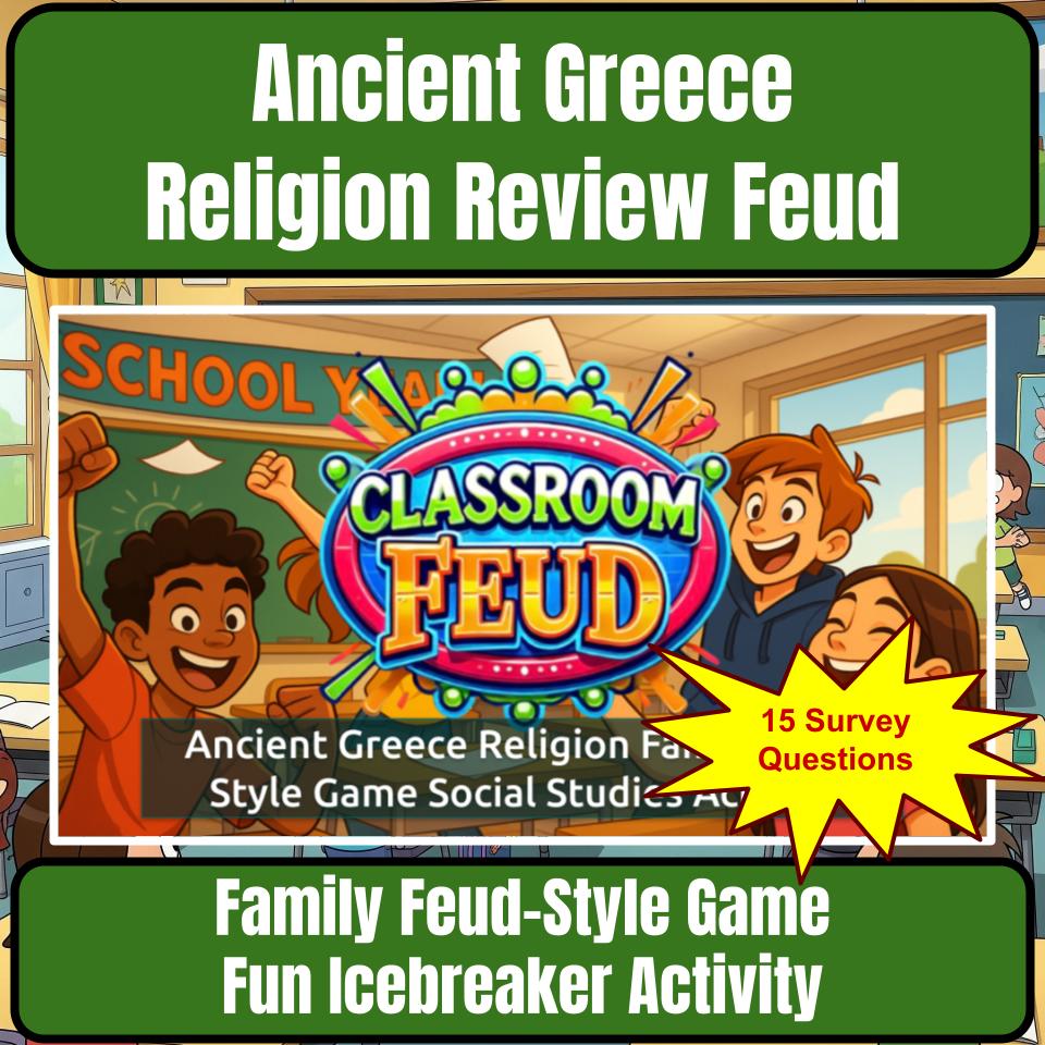 Ancient Greece Religion Family Feud Style Game Social Studies Activity CF0073